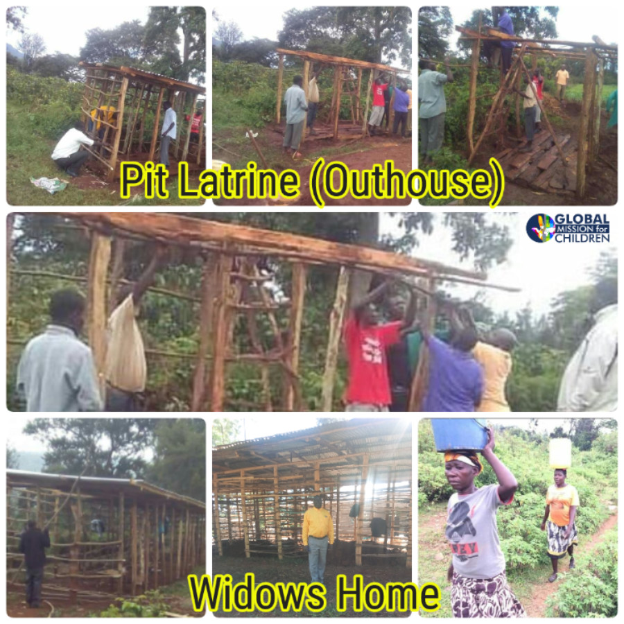 Pit Latrine Outhouse Widows Home Uganda Kenya